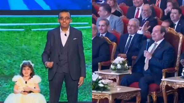  الرئيس المصري يمازح شابا من "قادرون باختلاف".. الأهلي أم الزمالك؟
